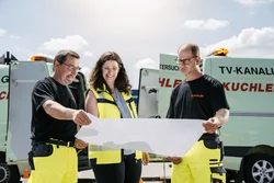 Team von Kanalservice Wörth im Einsatz